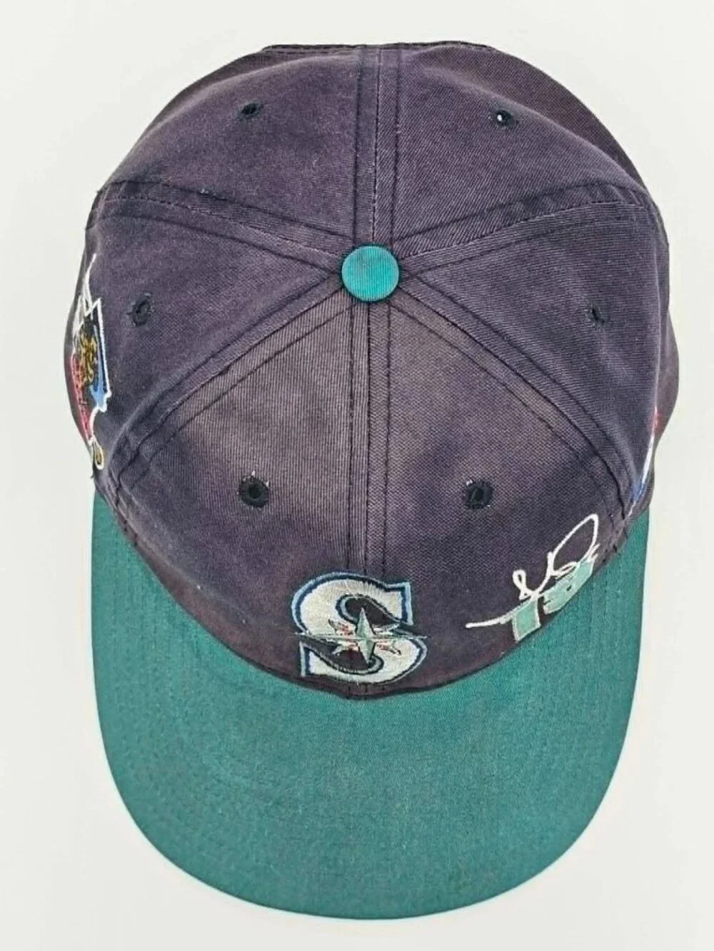 Seattle Mariners Vintage 90s Jay Buhner Twins Snapback Hat
